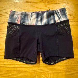 Lululemon Size 2 Dark Blue Booty Shorts with pockets
